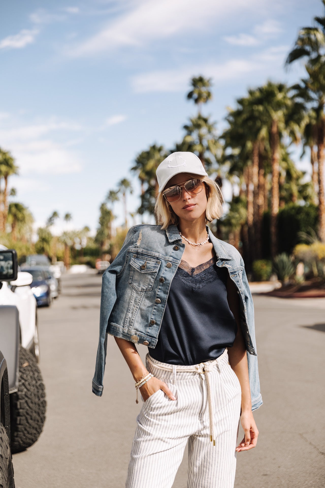 Veste courte en denim Femme Myriam native | Freeman T. Porter