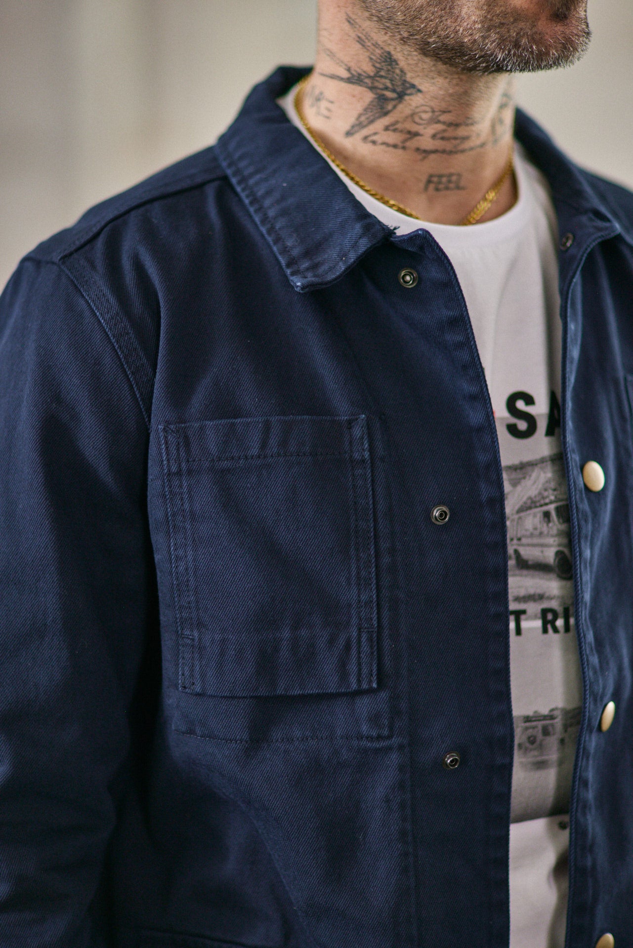 Veste chemise Men Luck indigo | Freeman T. Porter