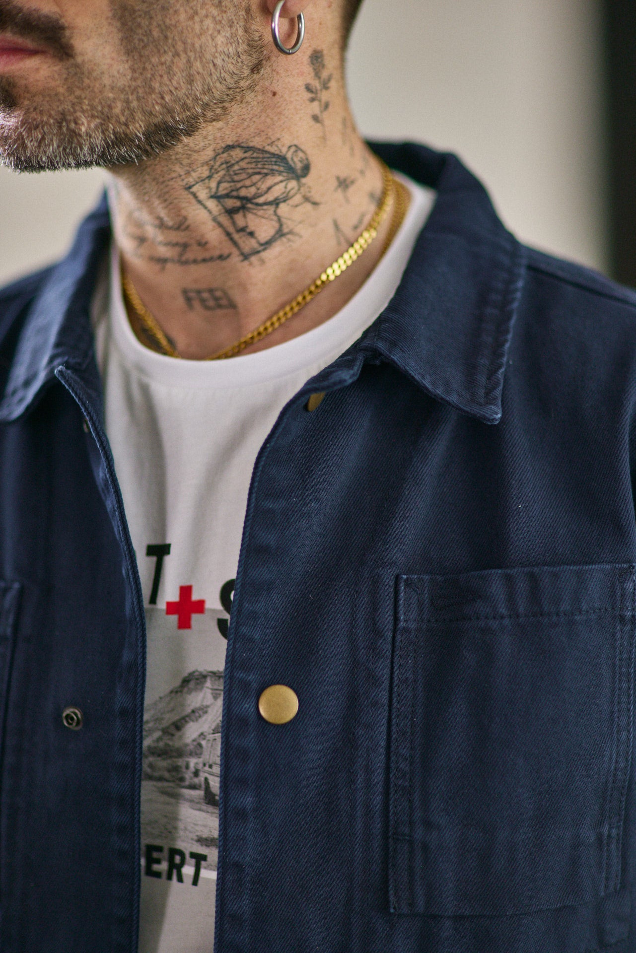 Veste chemise Men Luck indigo | Freeman T. Porter