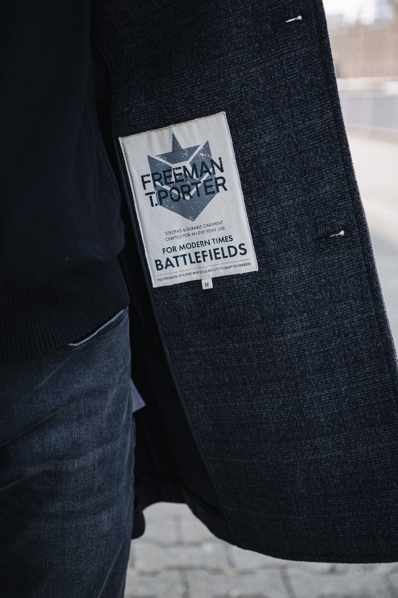 Veste à carreaux Men Danton Checks dark grey | Freeman T. Porter
