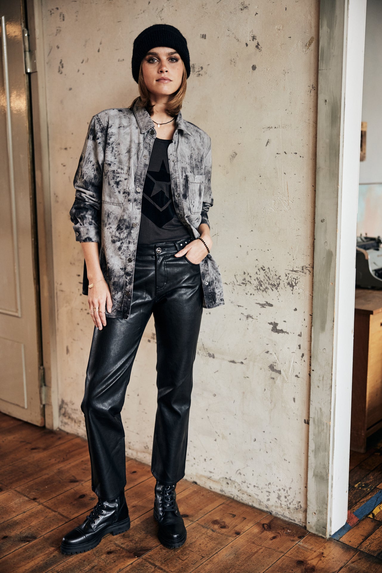 Chemise oversize Unisex Charlise Tie and Dye original | Freeman T. Porter