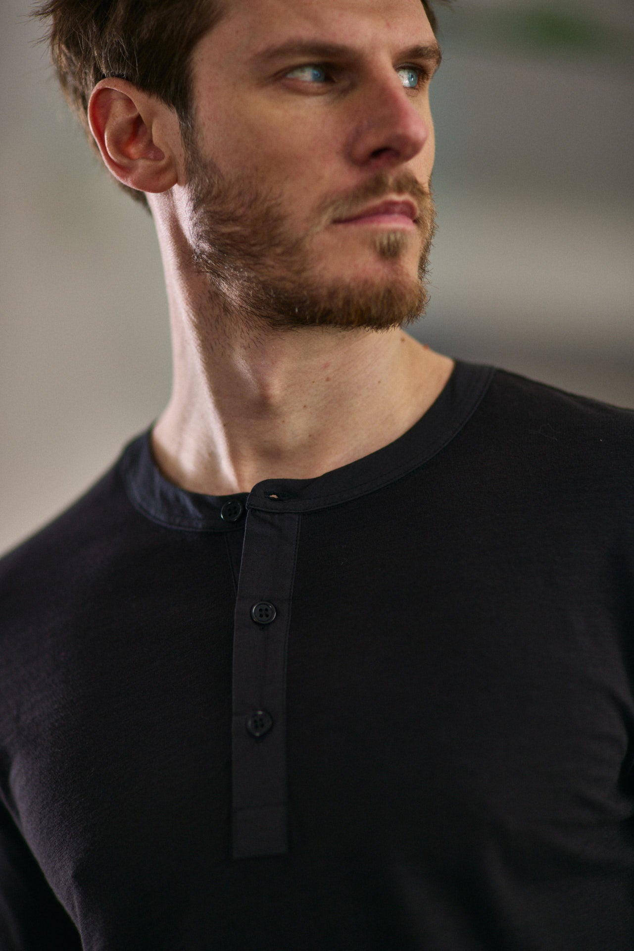 T-Shirt manches longues Hombres Sinbad black | Freeman T. Porter