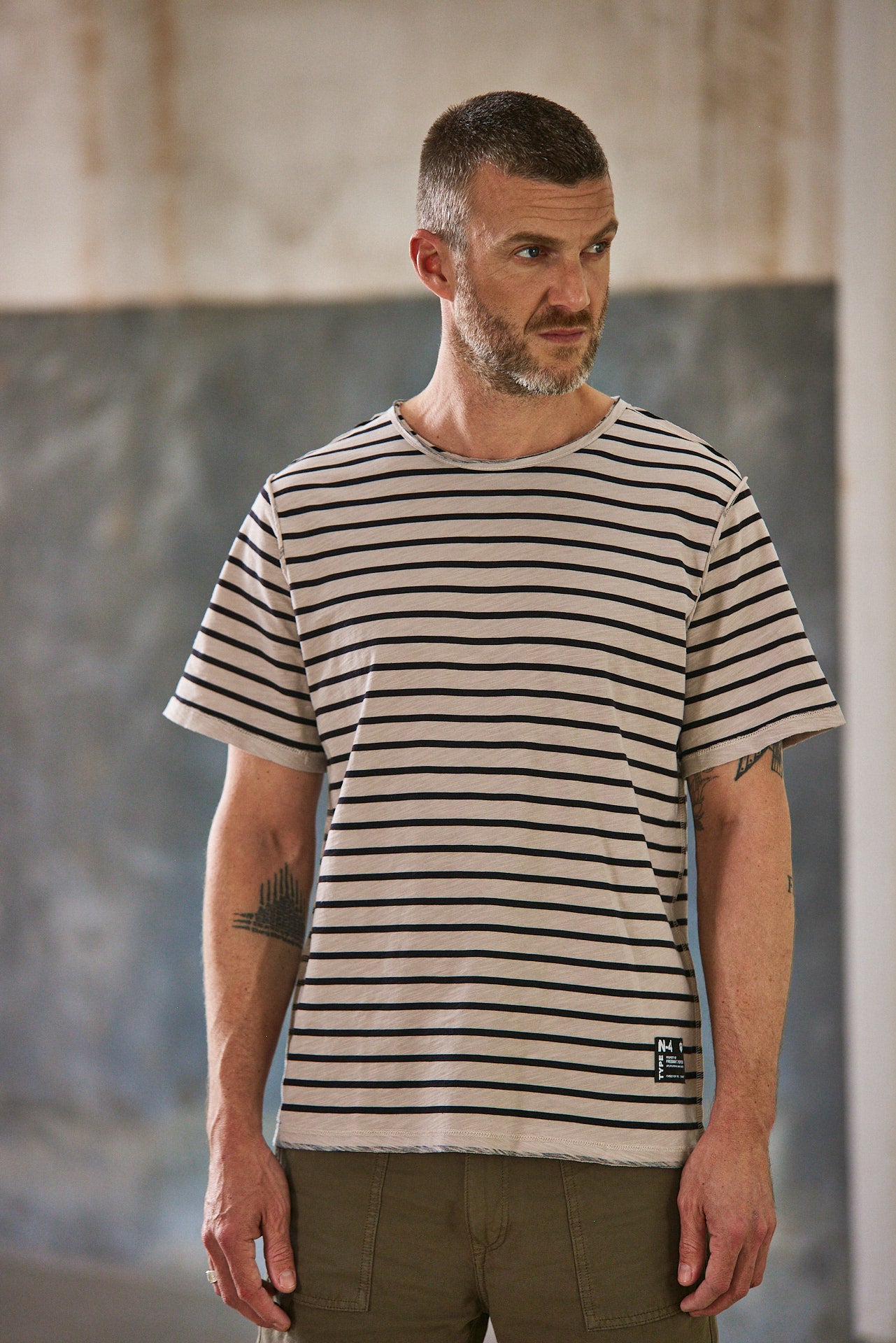 T-shirt à rayures Homme Apollo original | Freeman T. Porter