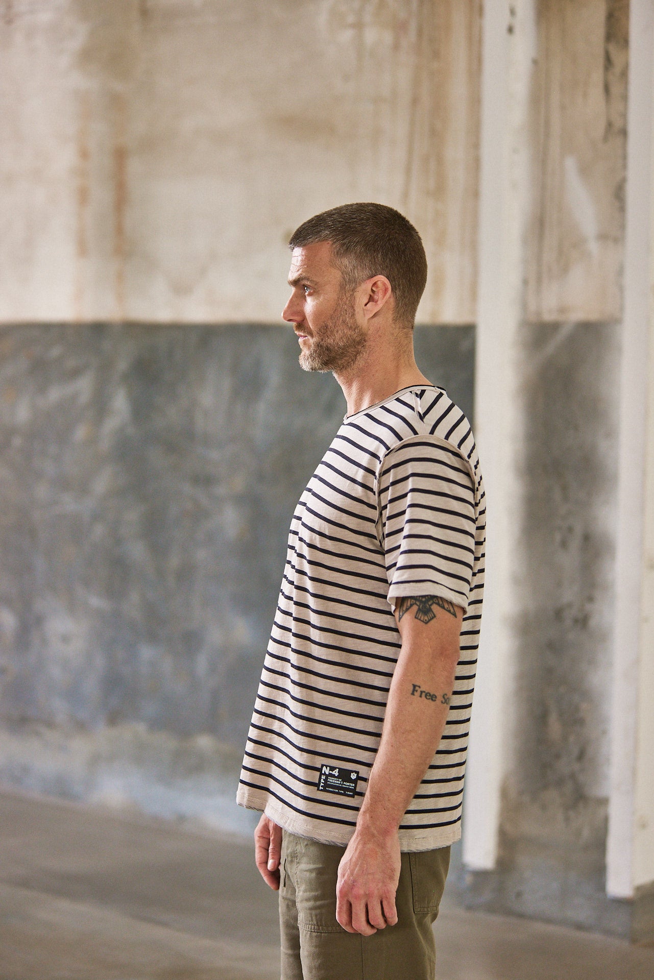 T-shirt à rayures Homme Apollo original | Freeman T. Porter