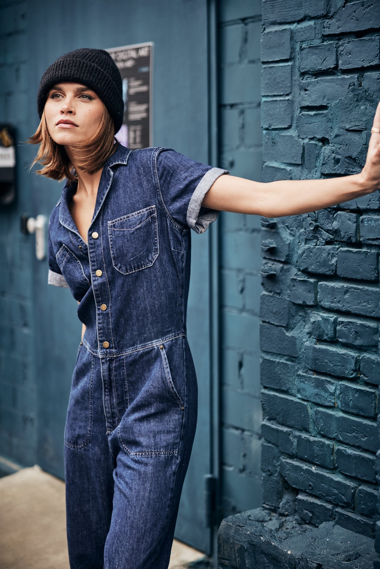 Combinaison Femme Tifany Denim filipina blue | Freeman T. Porter
