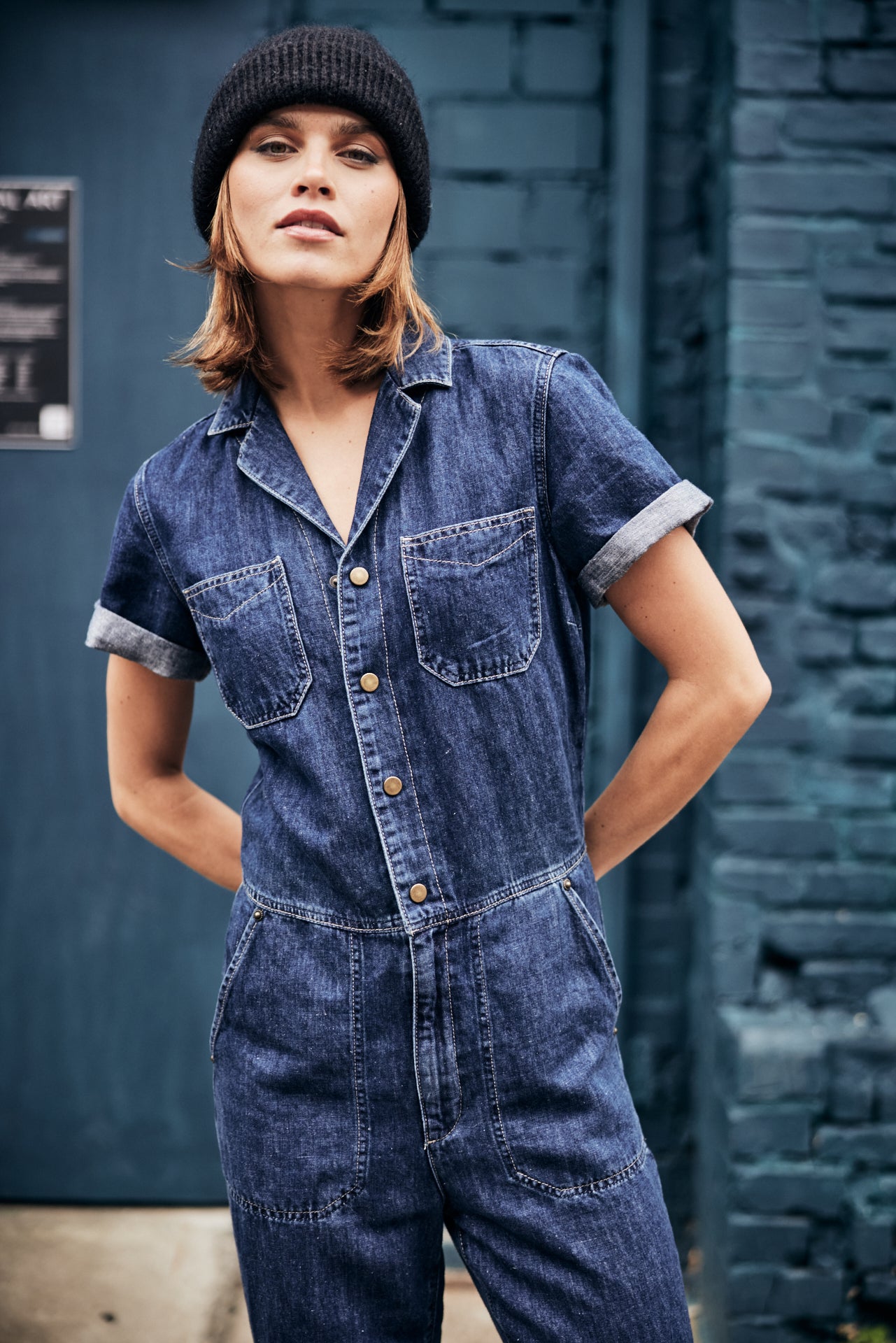 Combinaison Femme Tifany Denim filipina blue | Freeman T. Porter