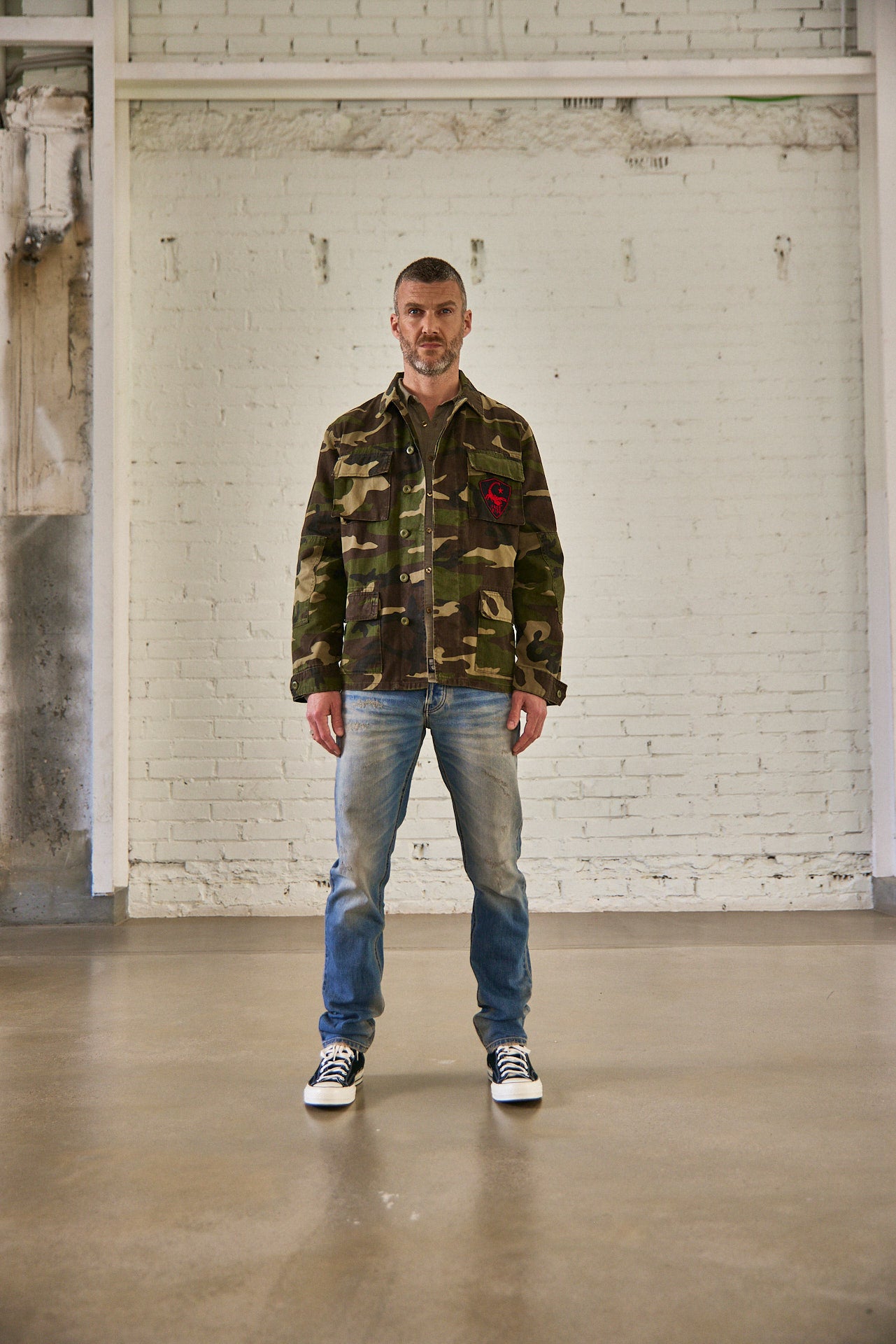 Veste droite Men Marshal Camou military camou | Freeman T. Porter