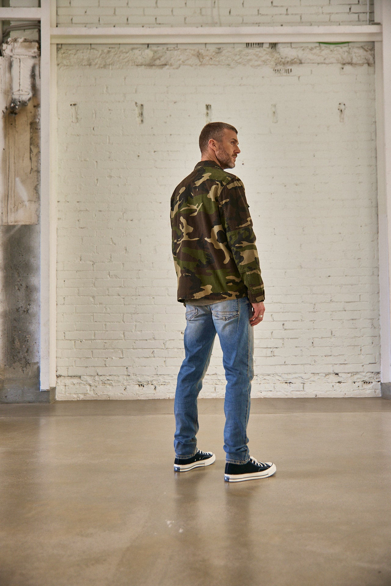 Veste droite Men Marshal Camou military camou | Freeman T. Porter