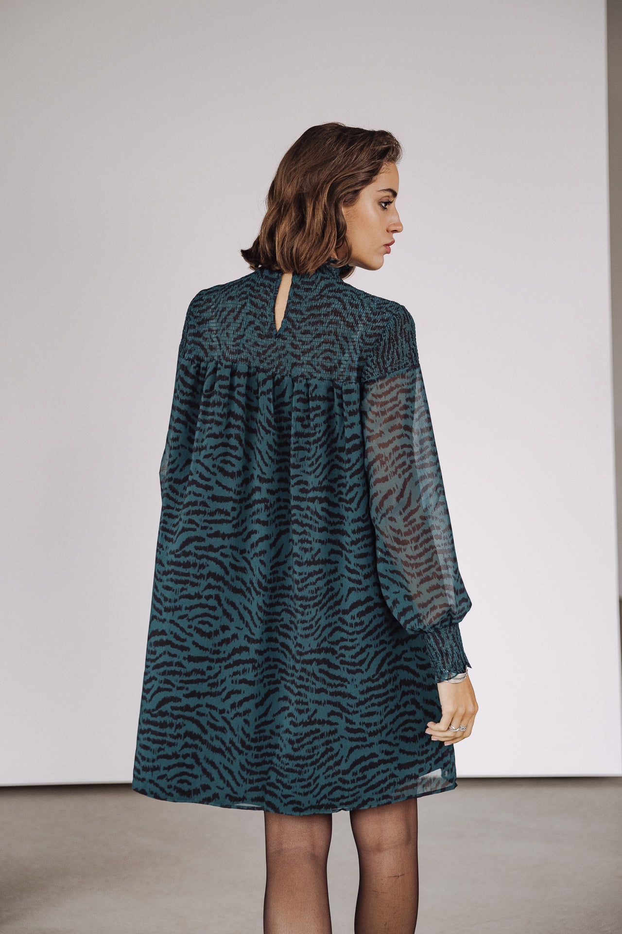 Robe courte Frau Rosewell Rock deep teal | Freeman T. Porter