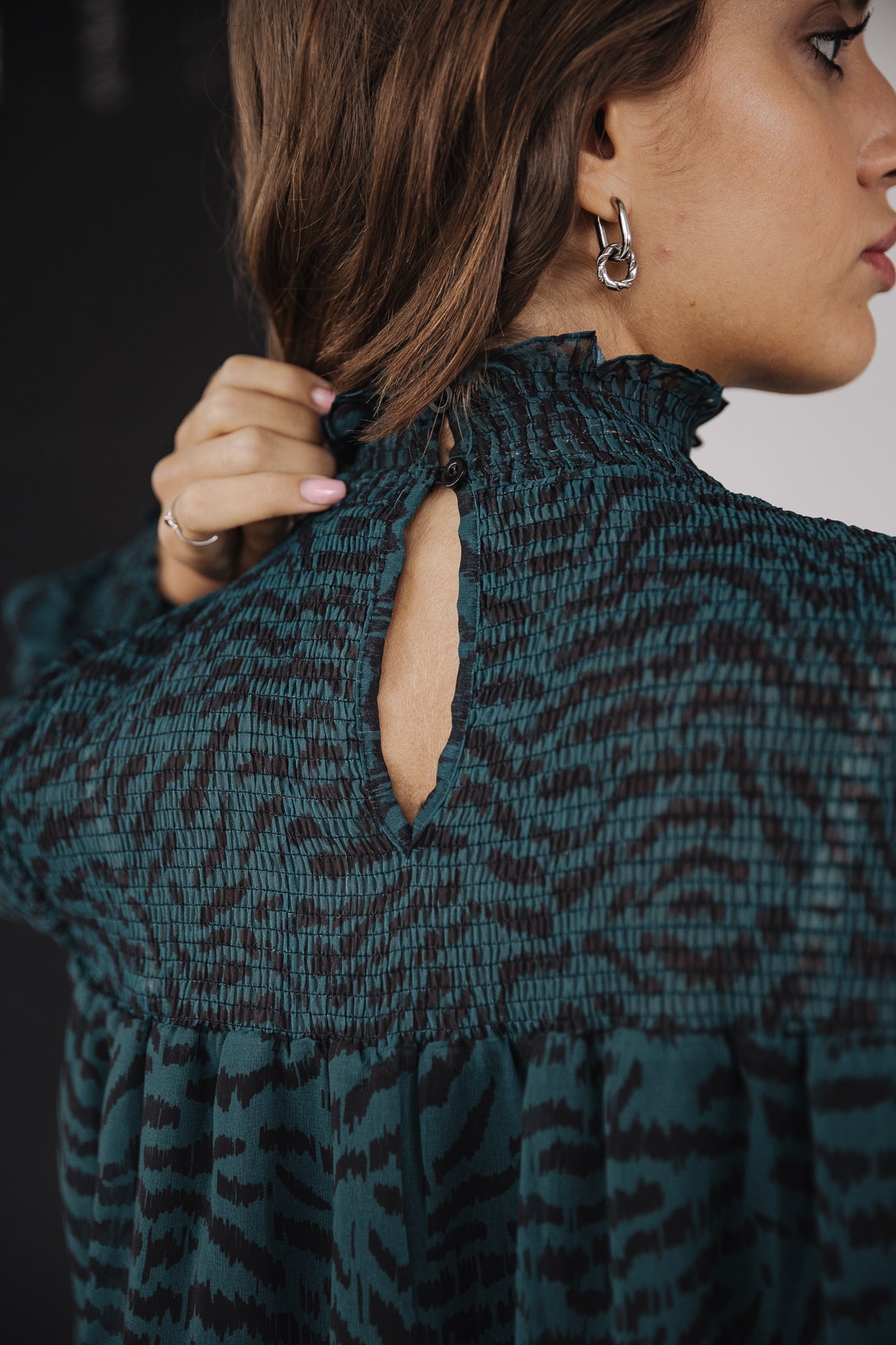 Robe courte Frau Rosewell Rock deep teal | Freeman T. Porter