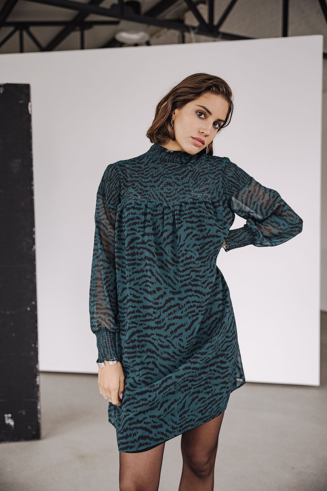 Robe courte Frau Rosewell Rock deep teal | Freeman T. Porter
