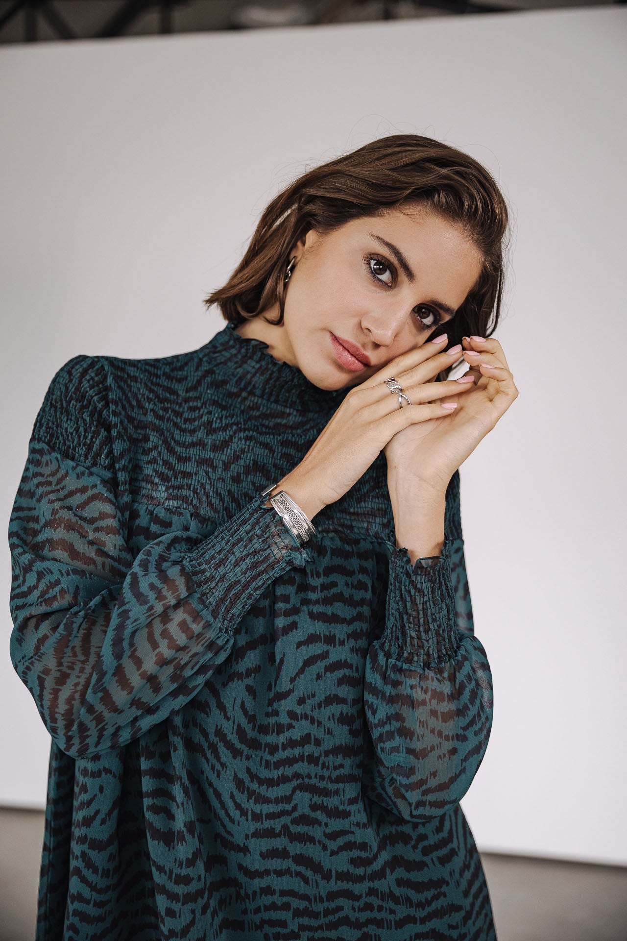 Robe courte Frau Rosewell Rock deep teal | Freeman T. Porter