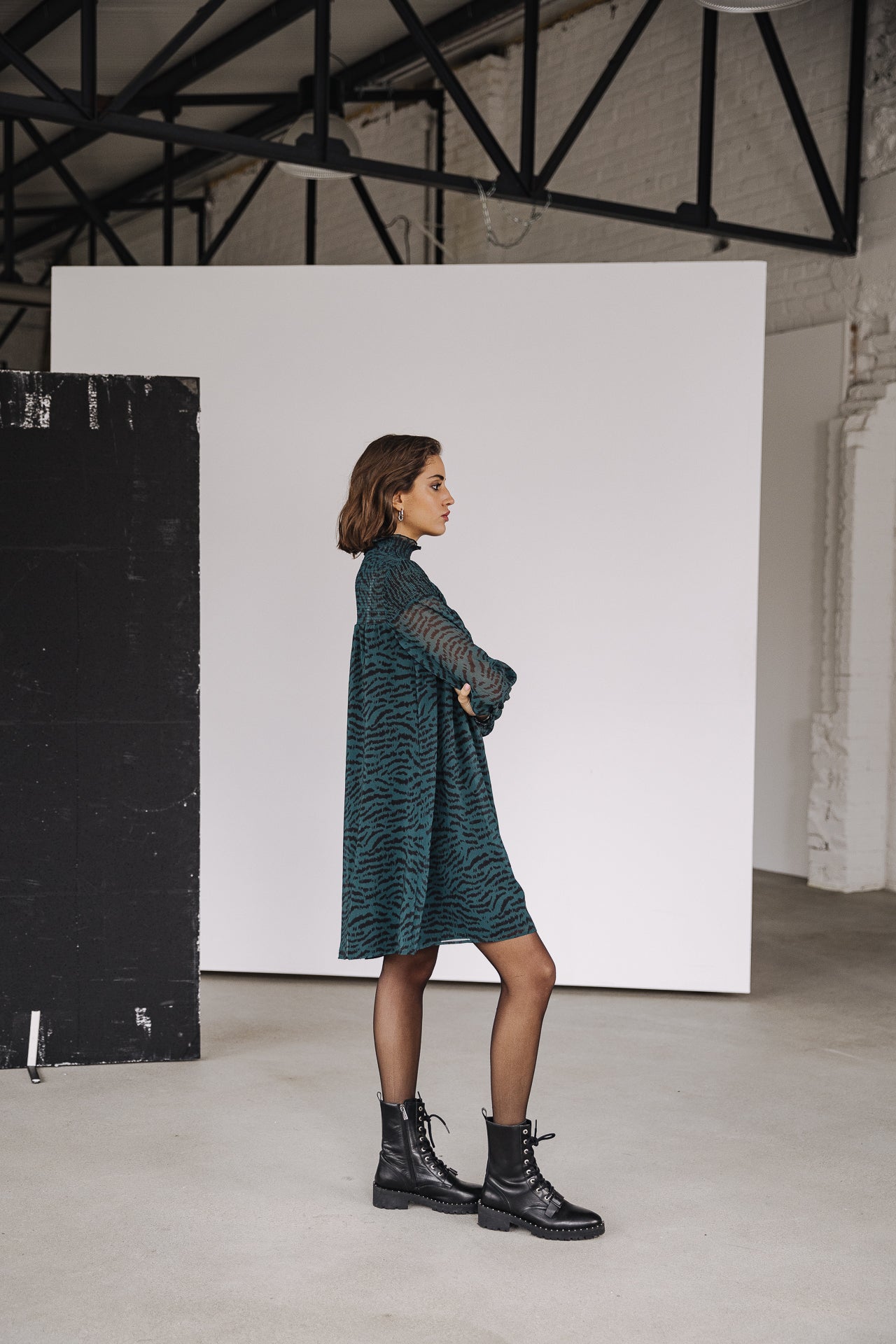 Robe courte Frau Rosewell Rock deep teal | Freeman T. Porter