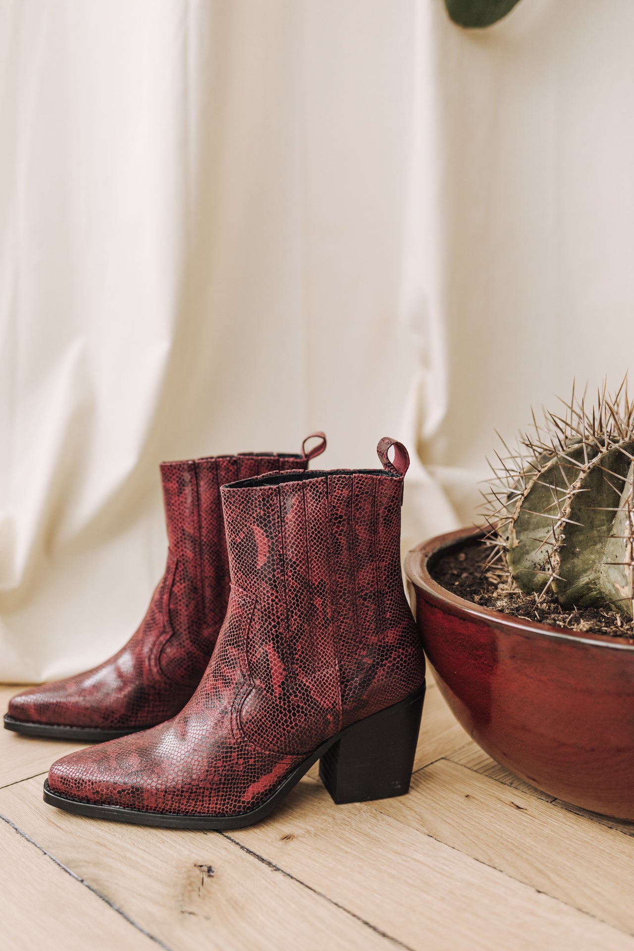 Boots Femme Teresa Phyton bordeaux | Freeman T. Porter