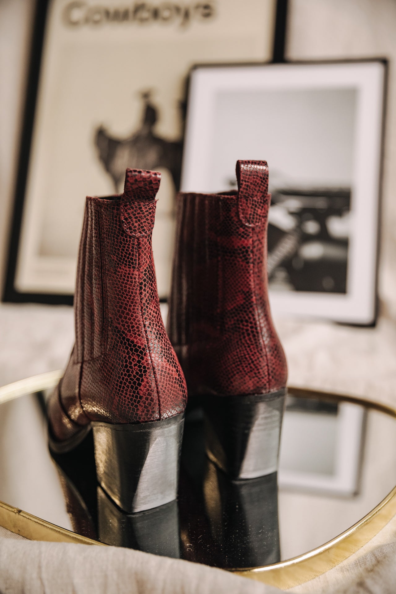 Boots Femme Teresa Phyton bordeaux | Freeman T. Porter