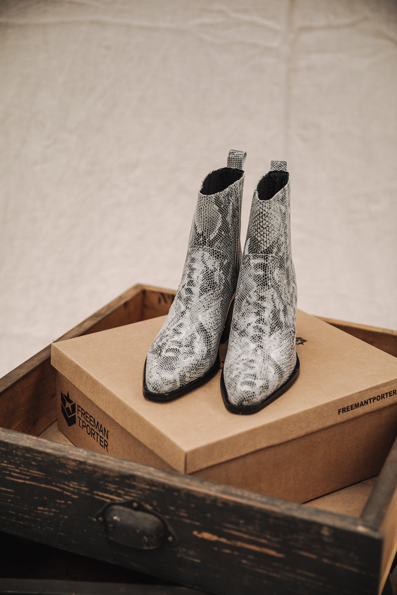 Boots Femme Teresa Phyton grey | Freeman T. Porter