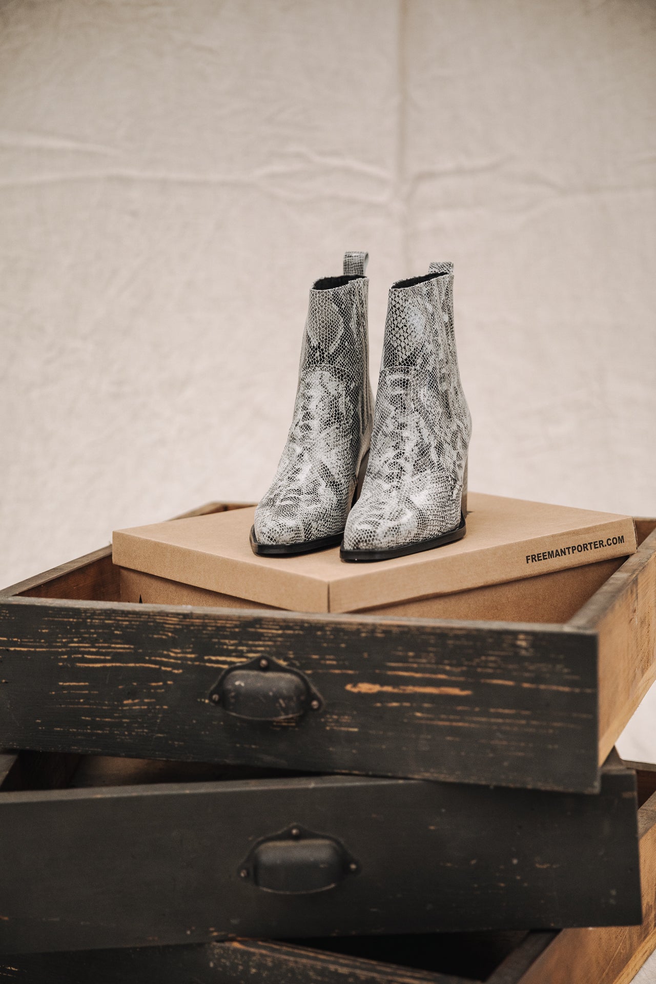 Boots Femme Teresa Phyton grey | Freeman T. Porter