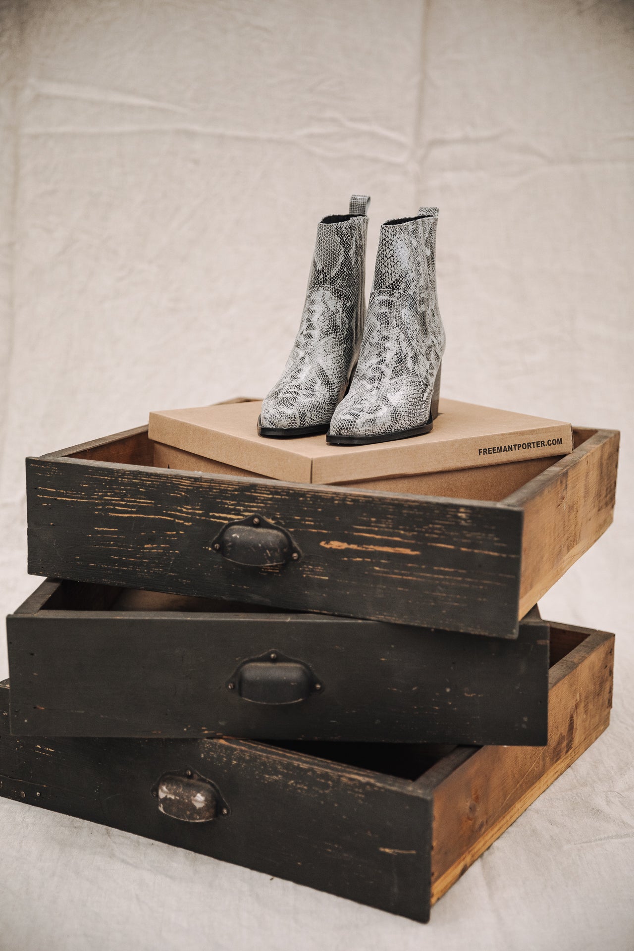 Boots Femme Teresa Phyton grey | Freeman T. Porter
