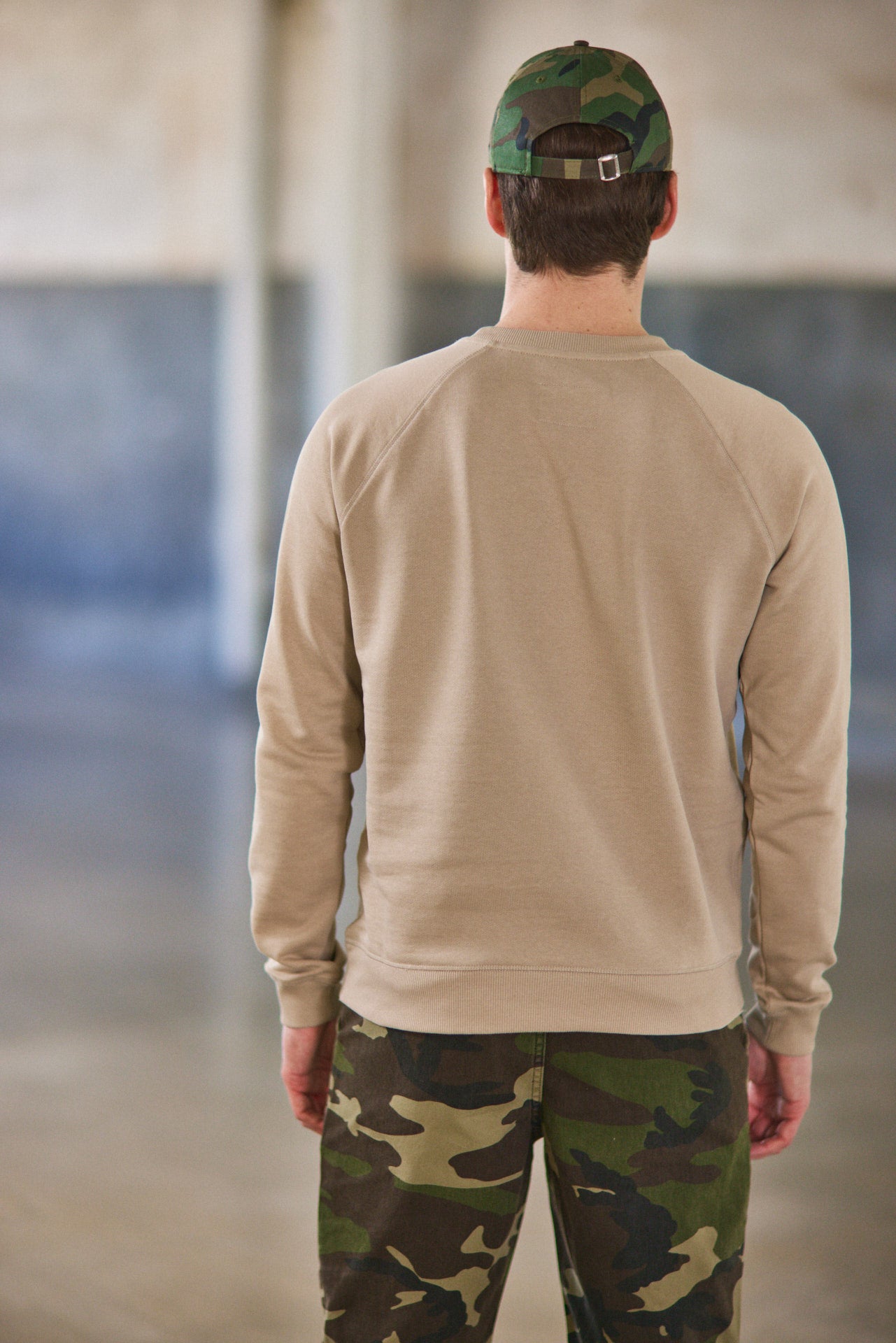 Sweat coupe classique Unisex Sammy Biker light brown | Freeman T. Porter