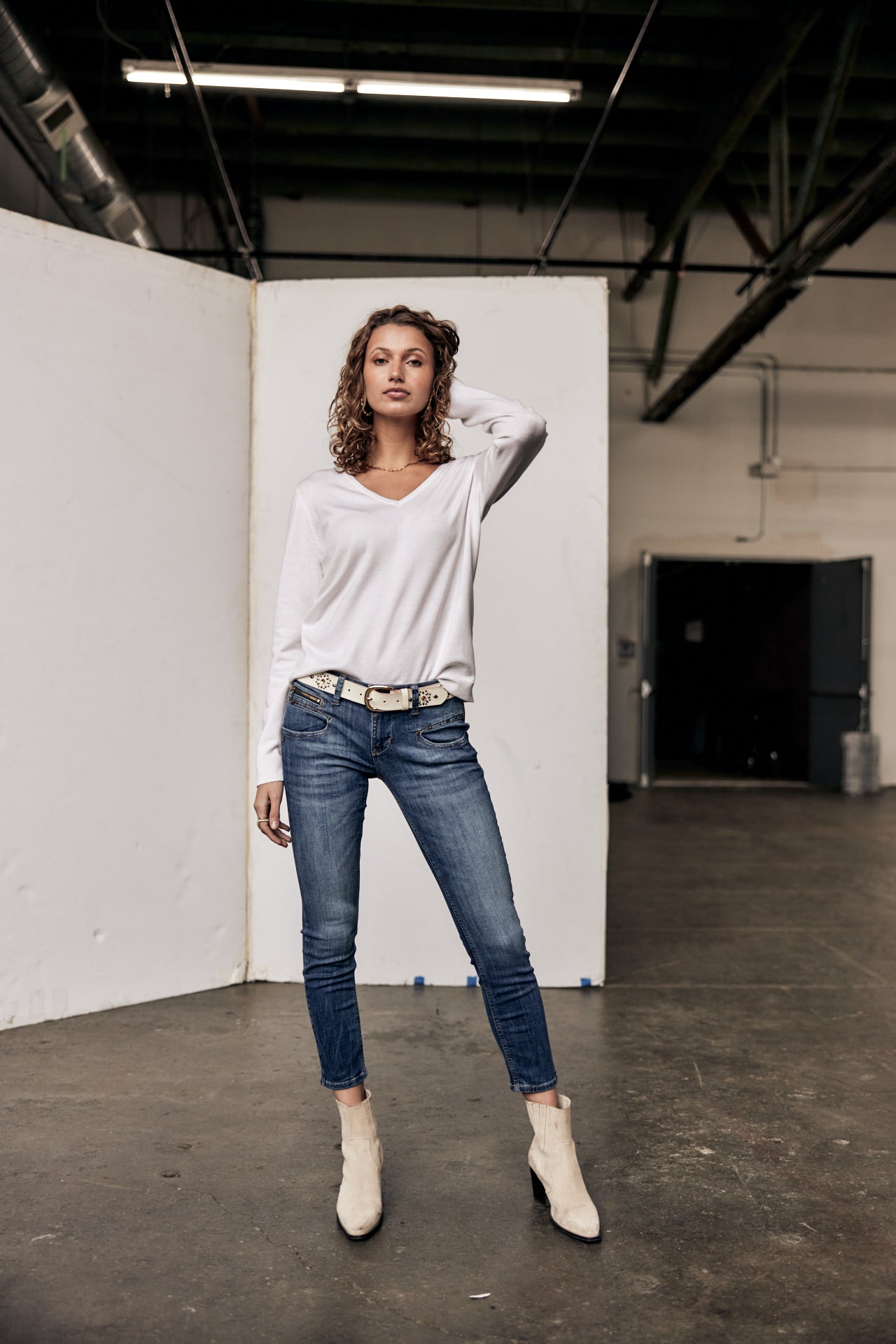 Pull manches longues Woman Parcia Lace white | Freeman T. Porter