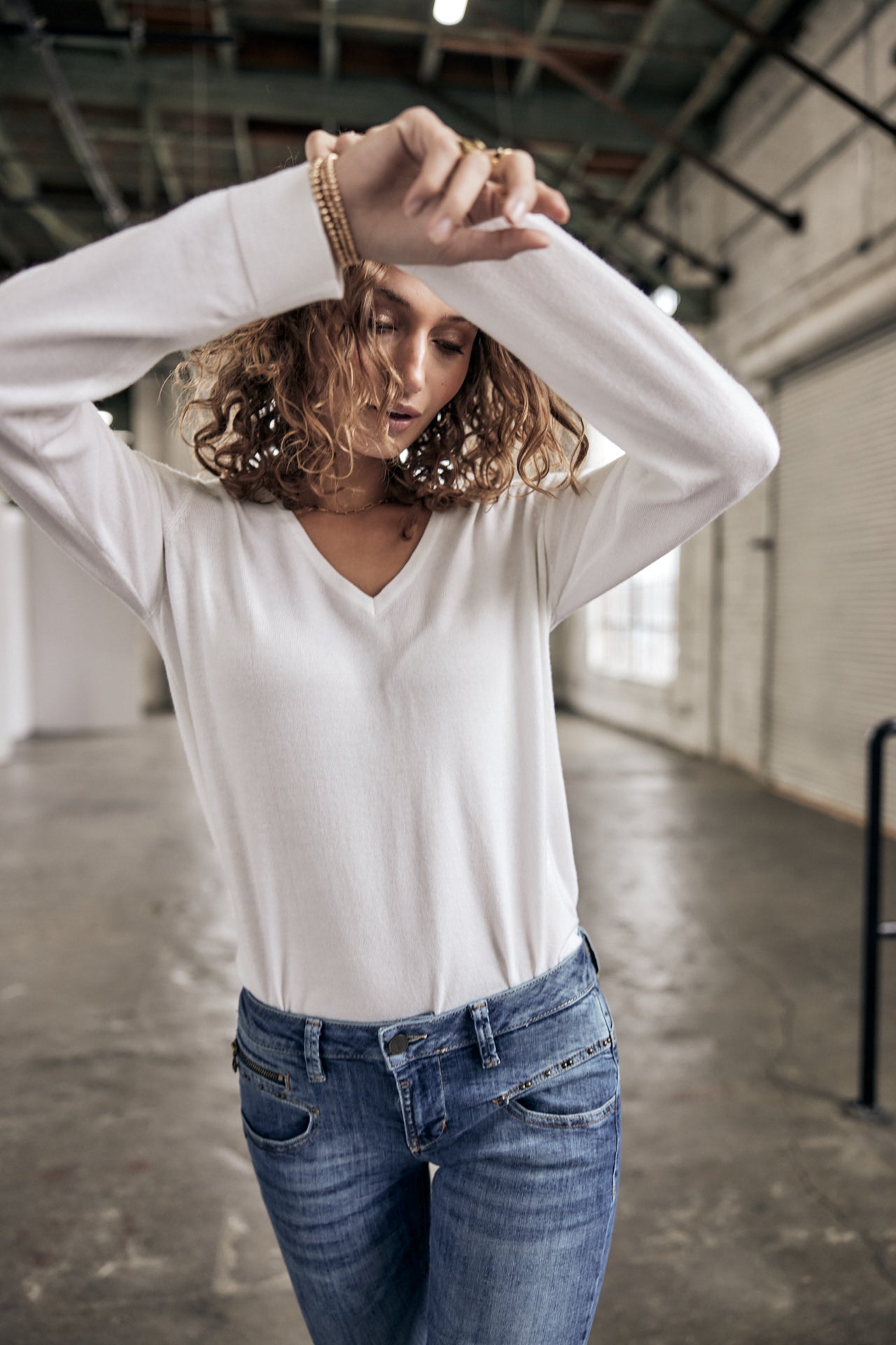 Pull manches longues Woman Parcia Lace white | Freeman T. Porter