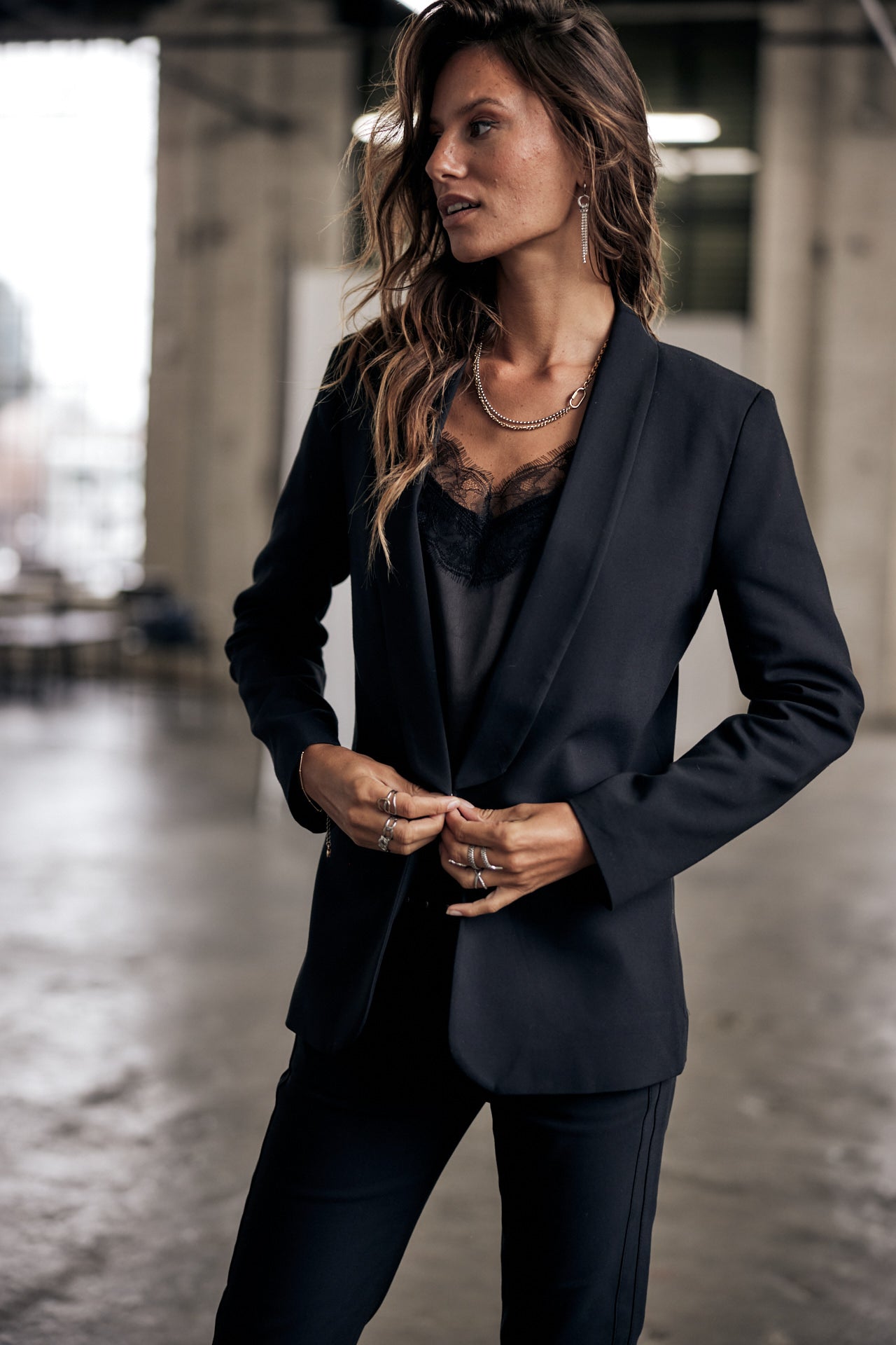 Blazer cintré Femme Stessy Polyneo black | Freeman T. Porter