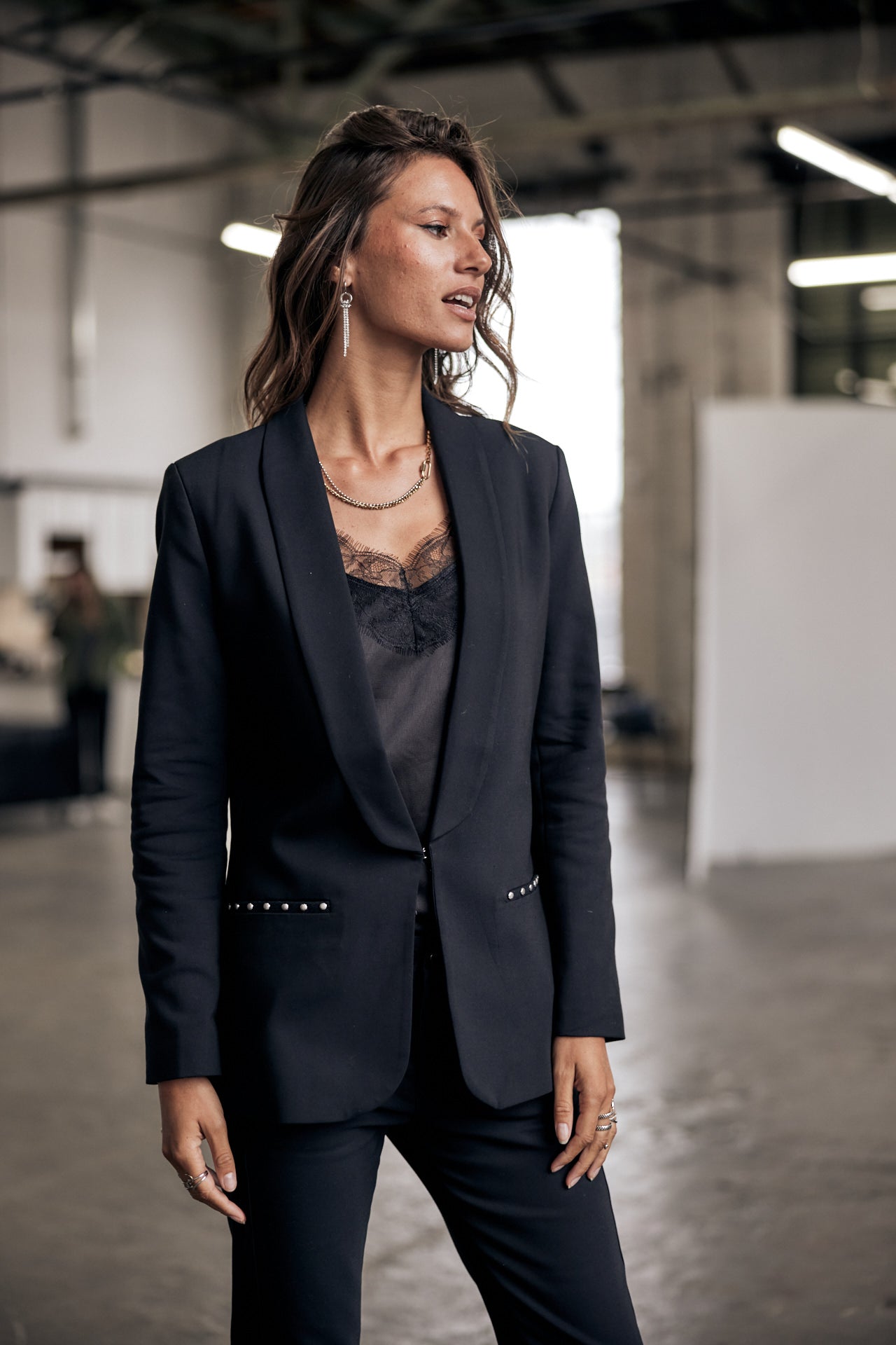 Blazer cintré Femme Stessy Polyneo black | Freeman T. Porter