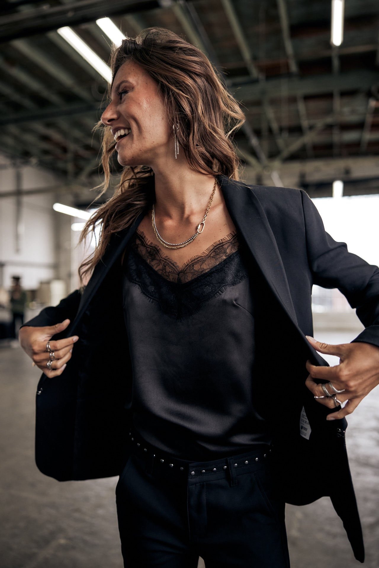 Blazer cintré Femme Stessy Polyneo black | Freeman T. Porter