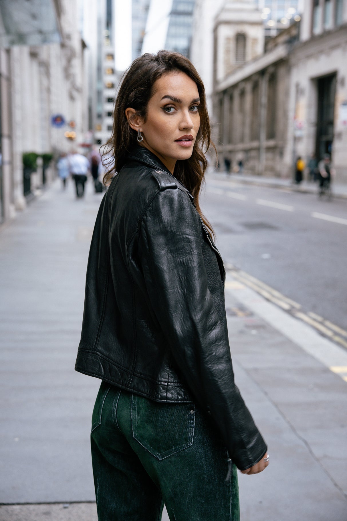 Perfecto en cuir Femme Kristen Cuir black | Freeman T. Porter