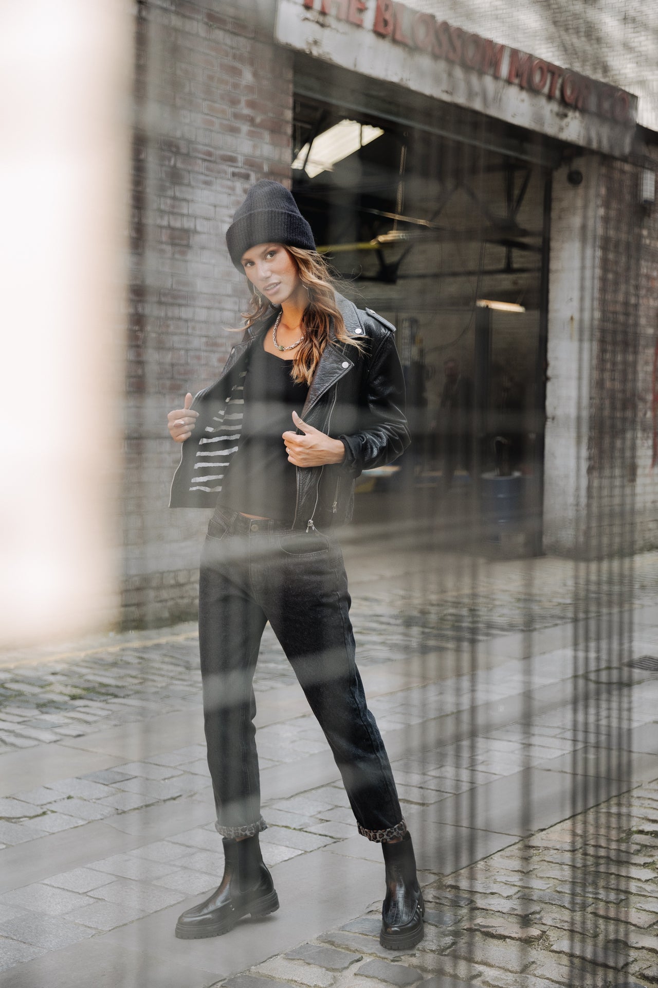 Perfecto en cuir Femme Kristen Leather black | Freeman T. Porter