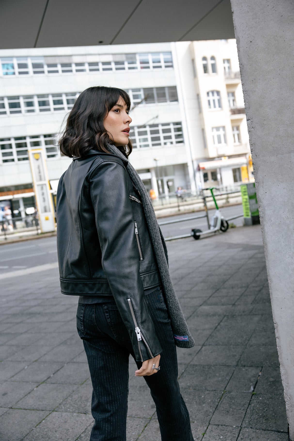 Perfecto en cuir Femme Kristen Cuir black | Freeman T. Porter