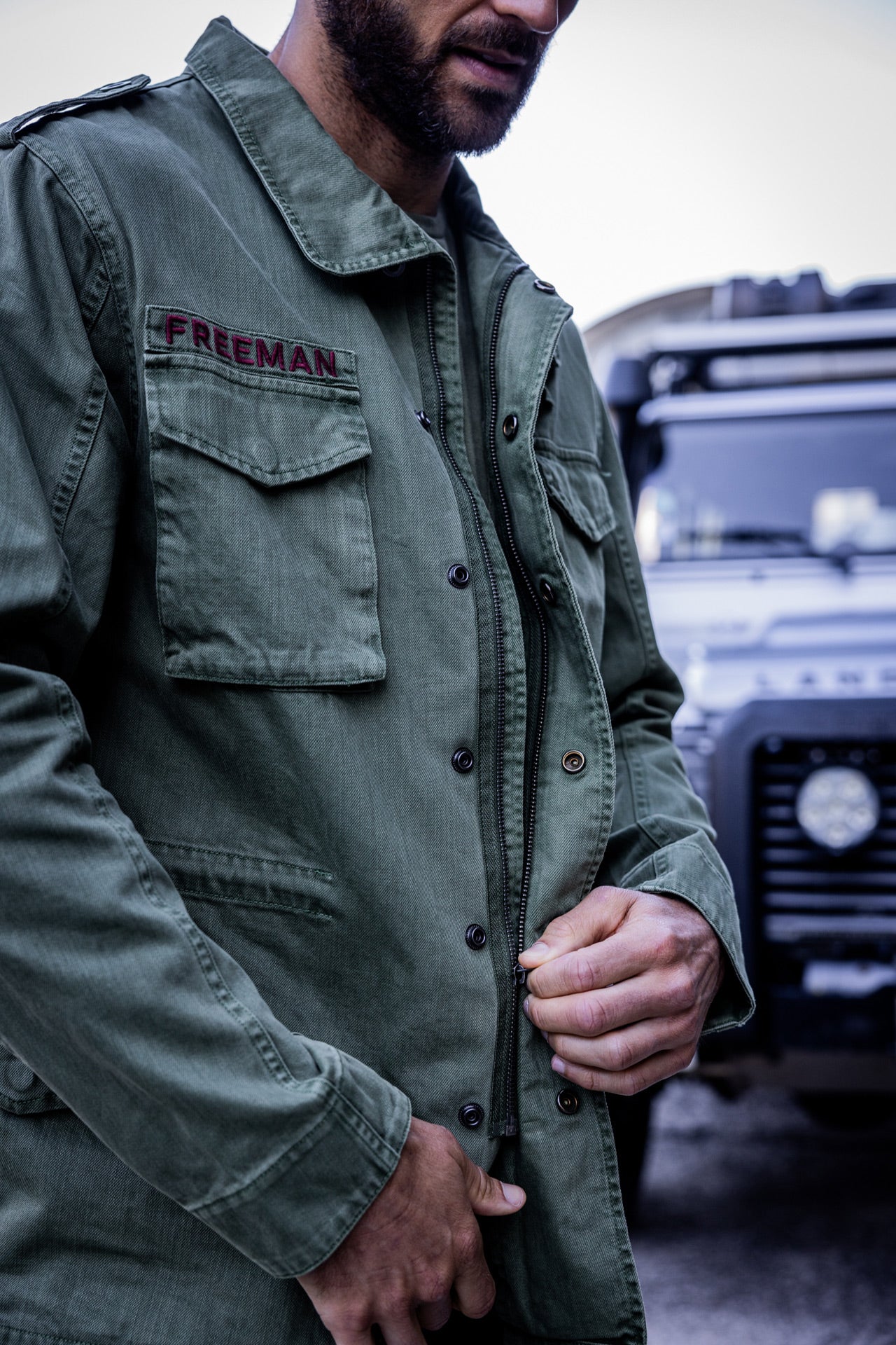 Parka Unisex Samo Army Green cypress | Freeman T. Porter