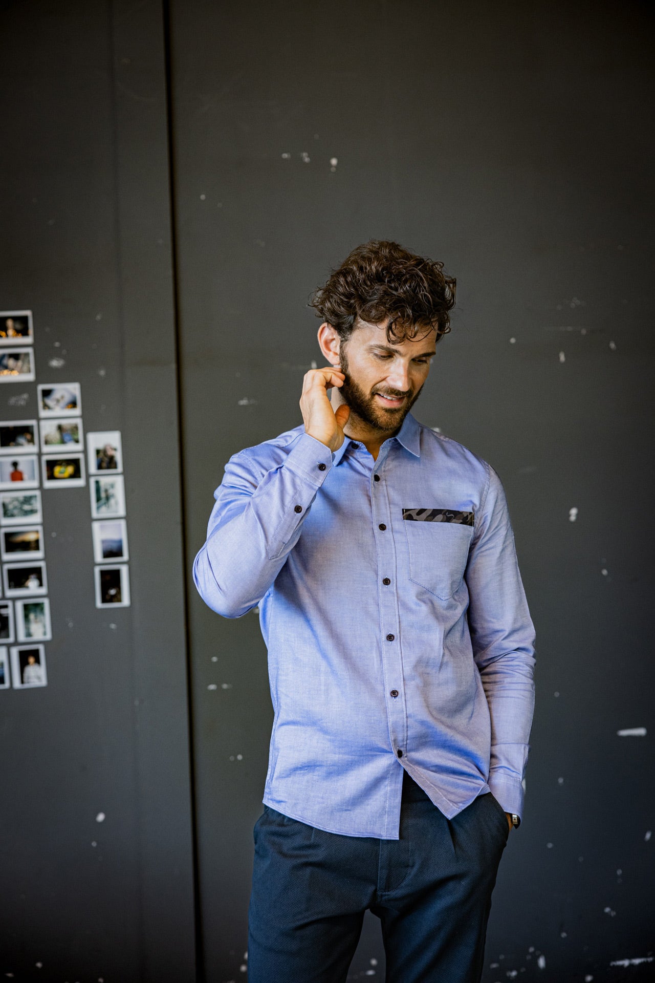 Chemise manches longues Unisex Jeremiah Oxford allure | Freeman T. Porter