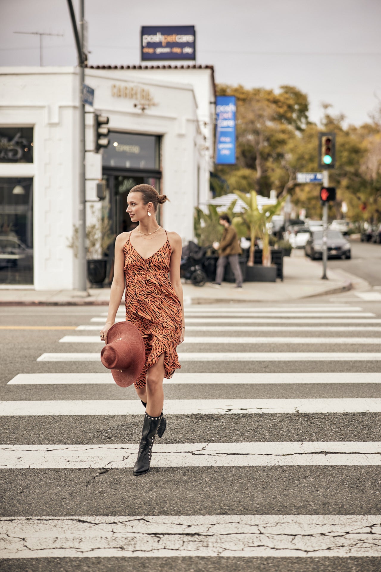 Robe longue Frau Reny Tigerly apricot | Freeman T. Porter