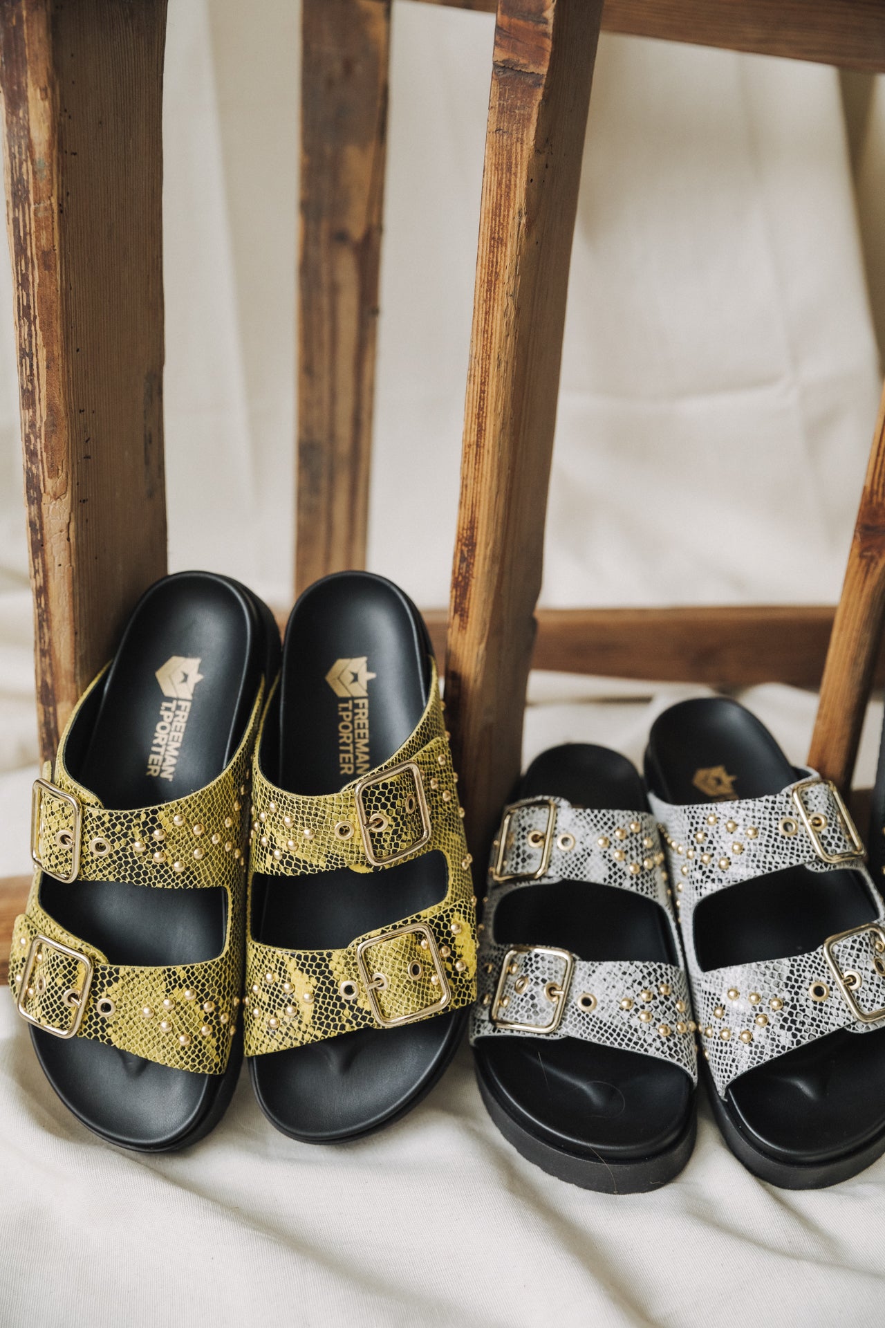 Sandals Femme Conny yellow | Freeman T. Porter