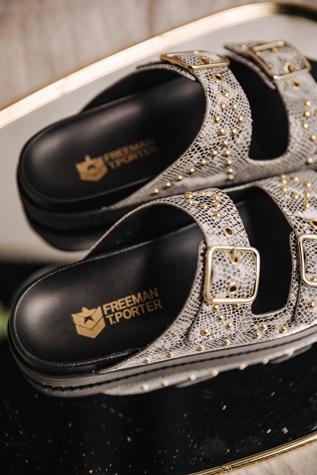 Sandals Femme Conny beige | Freeman T. Porter