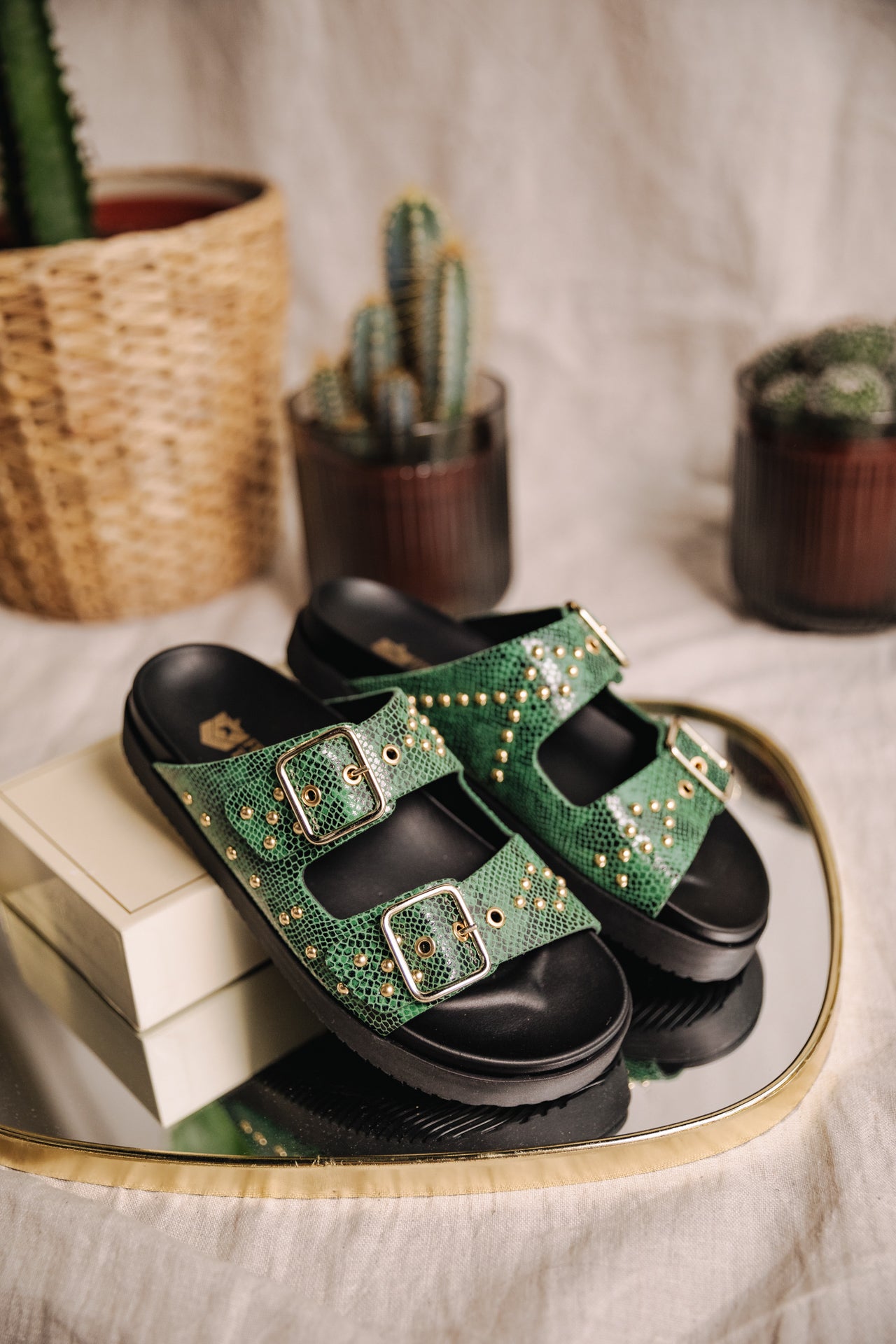 Sandals Femme Conny green | Freeman T. Porter