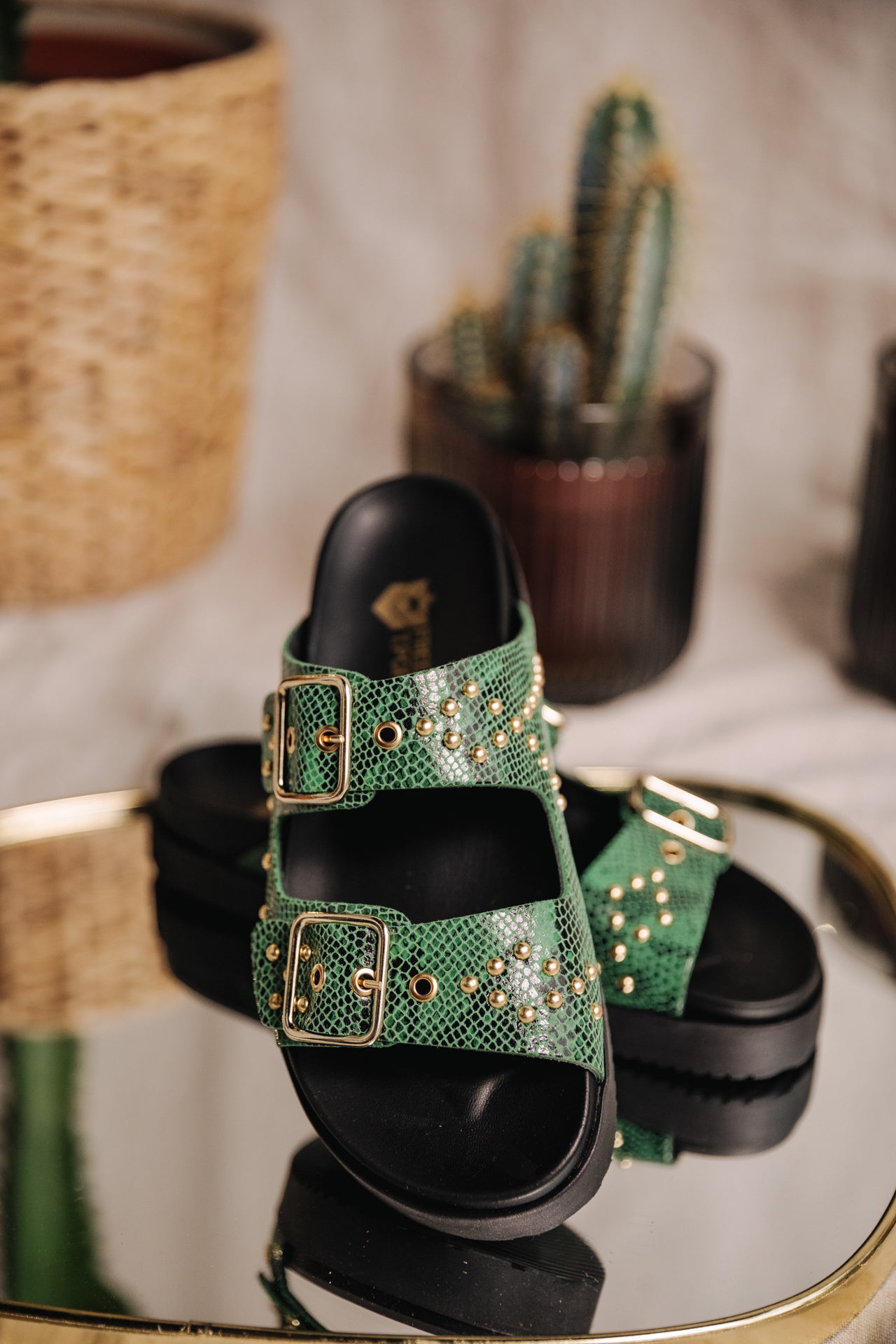 Sandals Femme Conny green | Freeman T. Porter