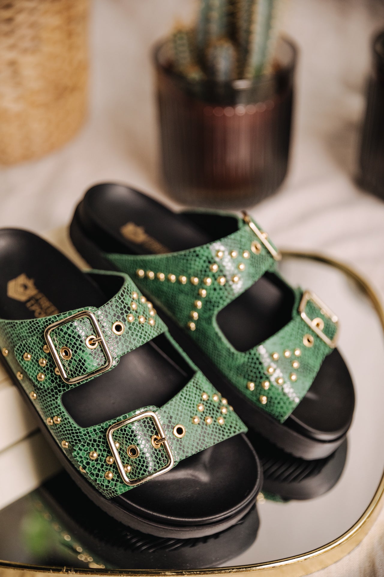 Sandals Femme Conny green | Freeman T. Porter