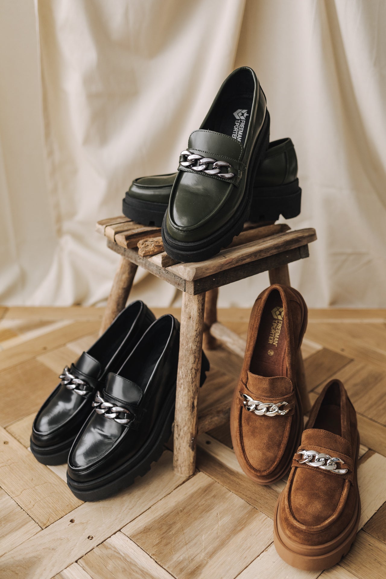 Mocassins Femme Caro black | Freeman T. Porter