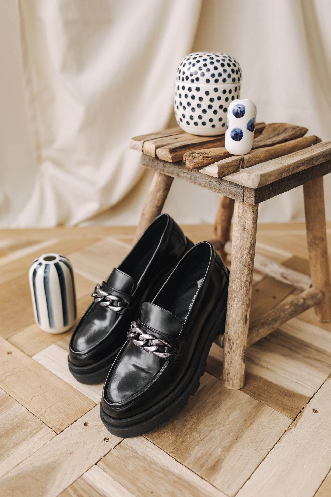 Mocassins Femme Caro black | Freeman T. Porter