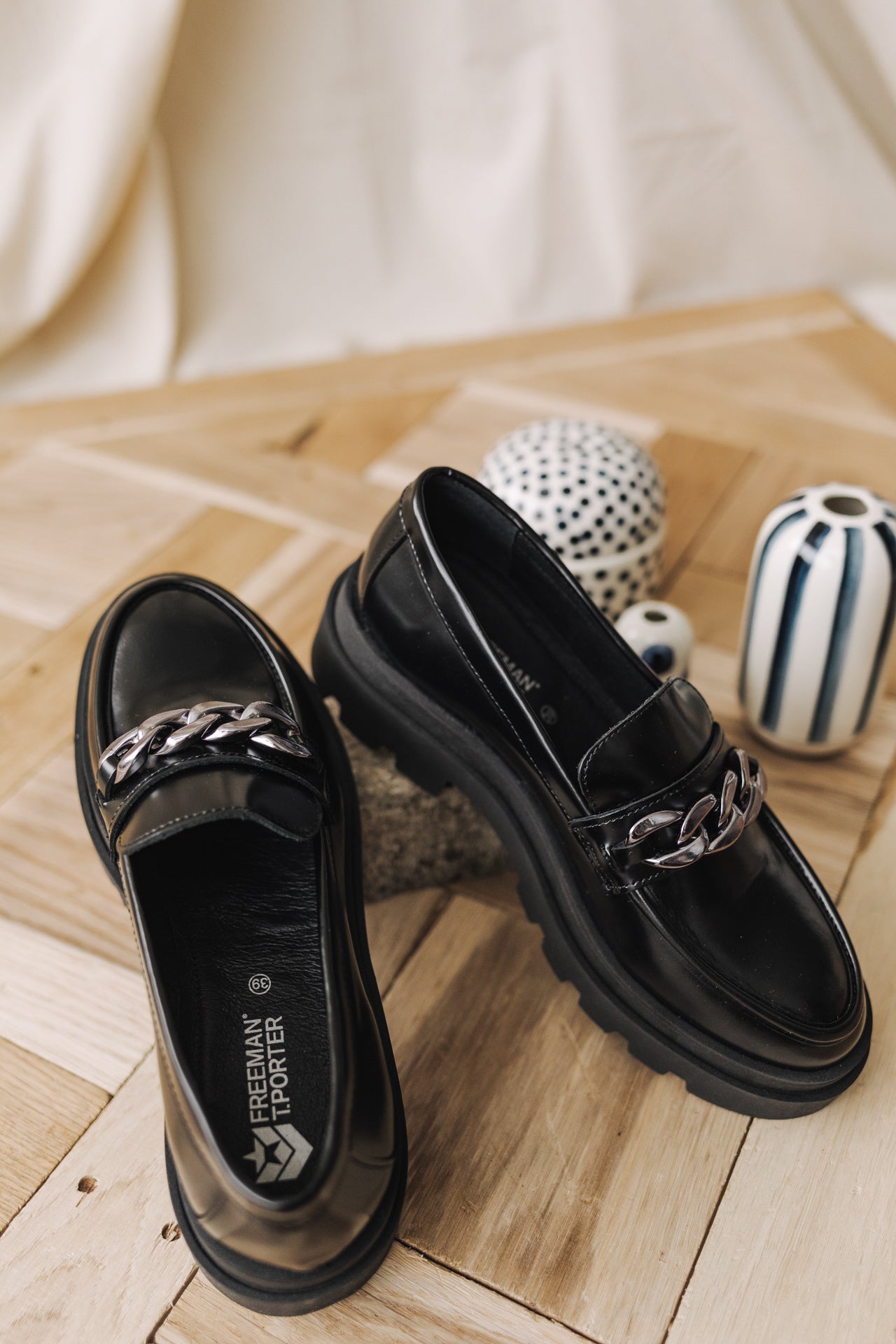 Mocassins Femme Caro black | Freeman T. Porter