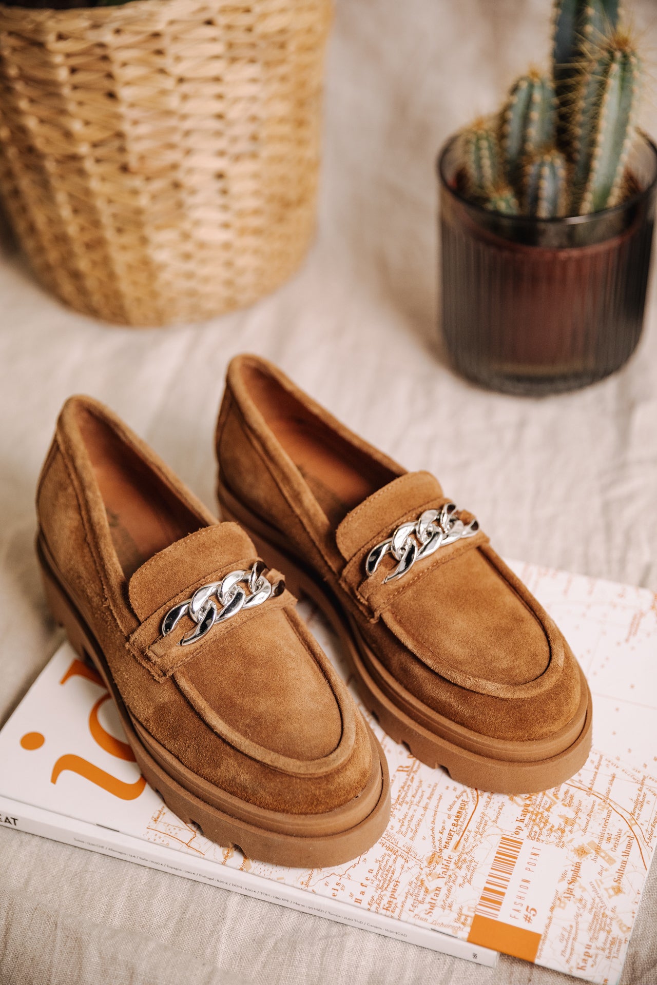Mocassins Femme Caro camel | Freeman T. Porter