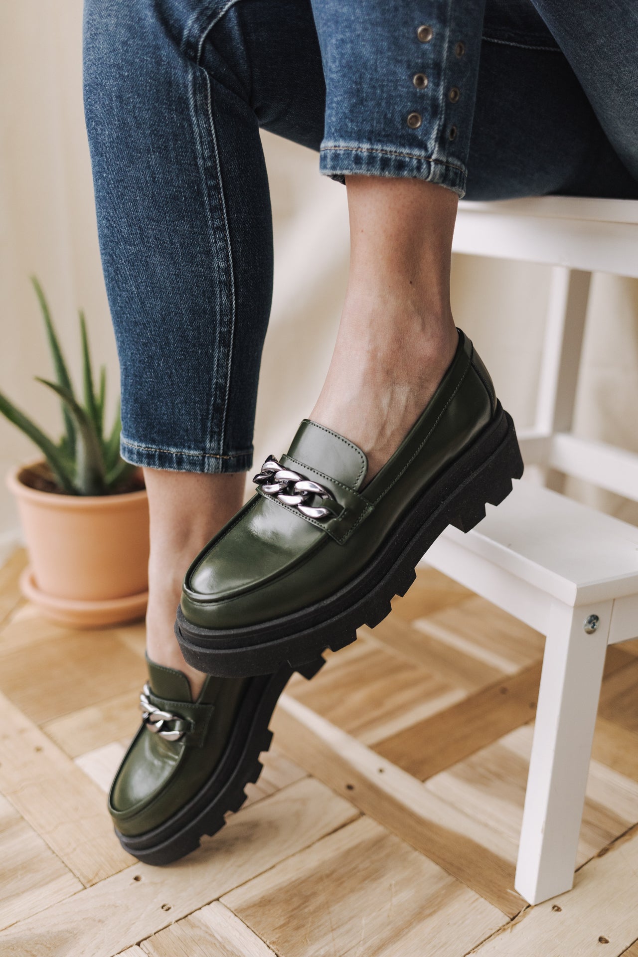 Mocassins Femme Caro khaki | Freeman T. Porter