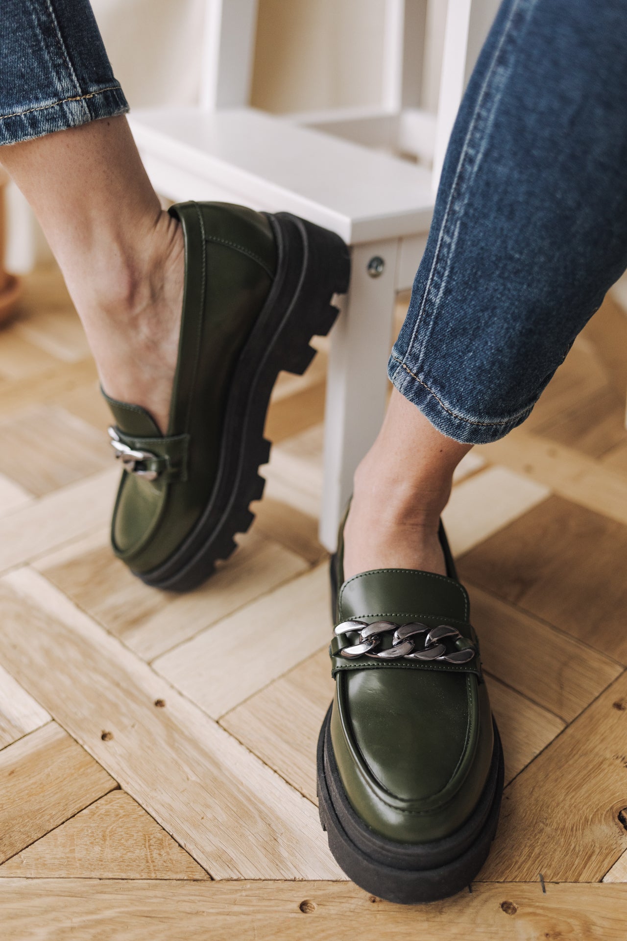 Mocassins Femme Caro khaki | Freeman T. Porter