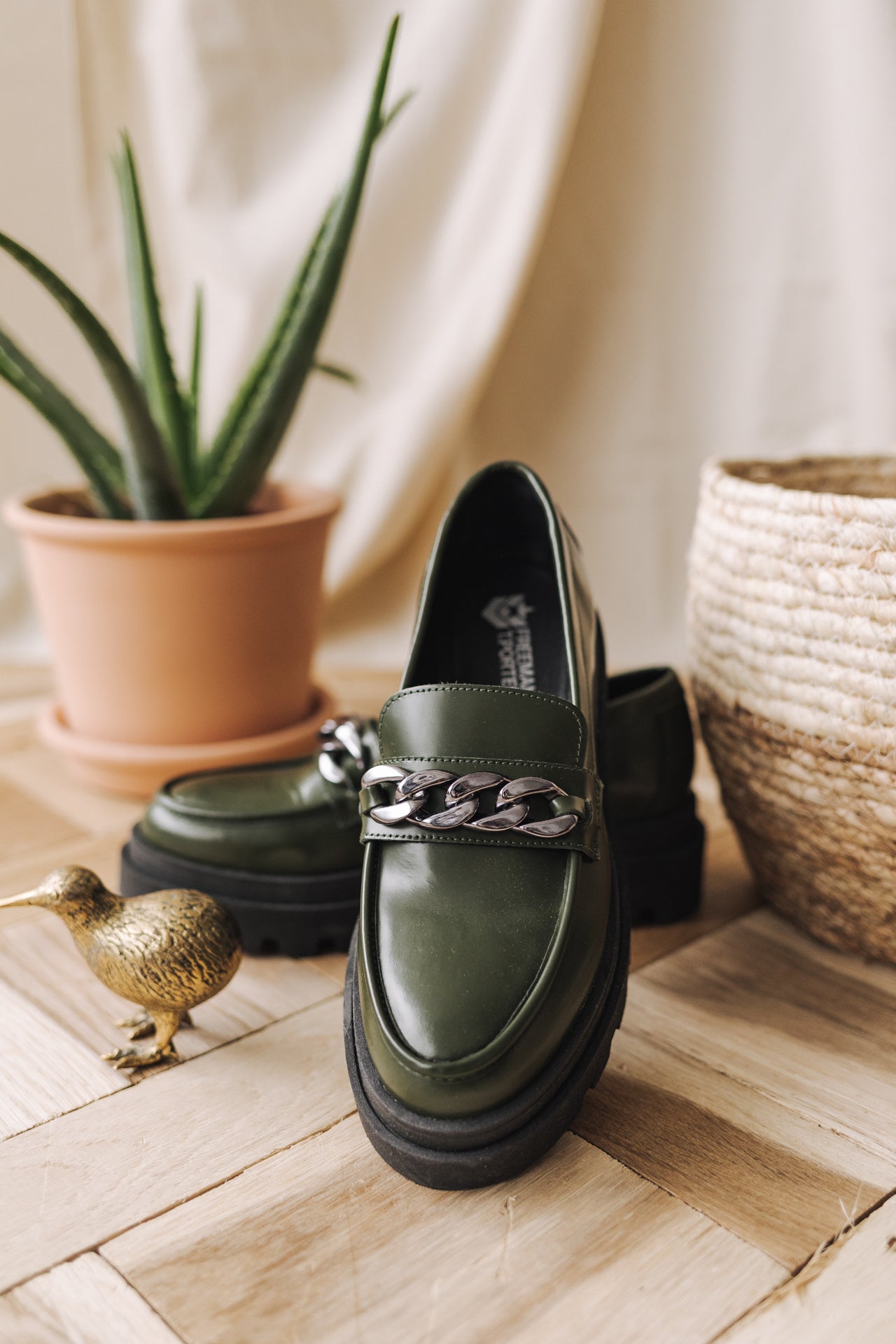 Mocassins Femme Caro khaki | Freeman T. Porter