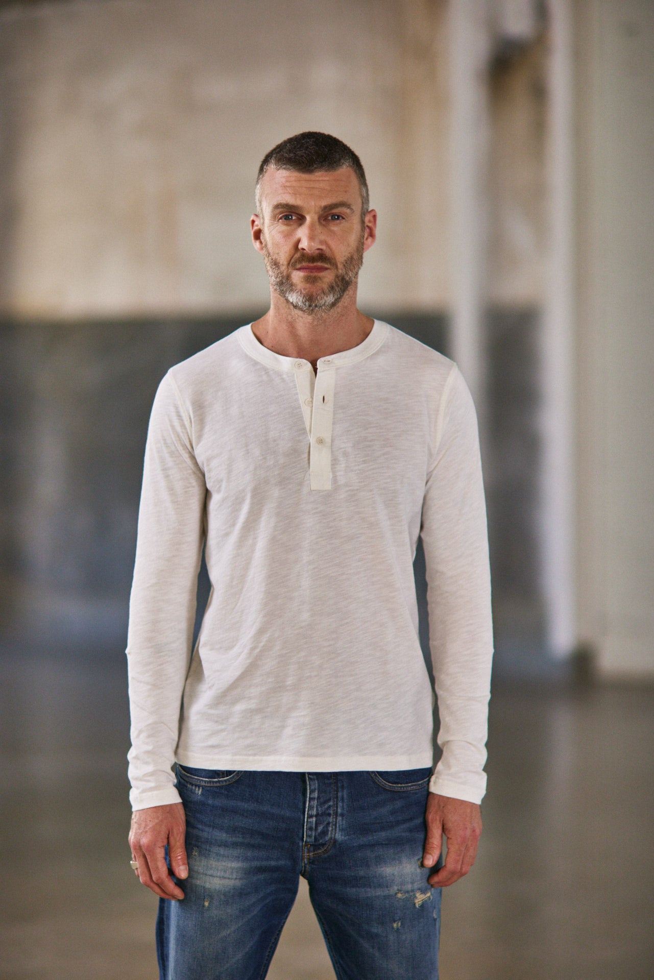 T-Shirt manches longues Unisex Sinbad off white | Freeman T. Porter