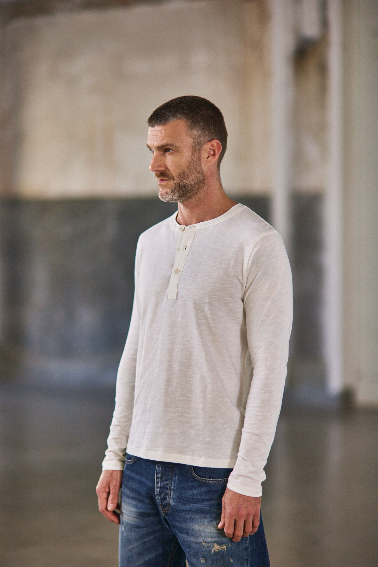 T-Shirt manches longues Unisex Sinbad off white | Freeman T. Porter