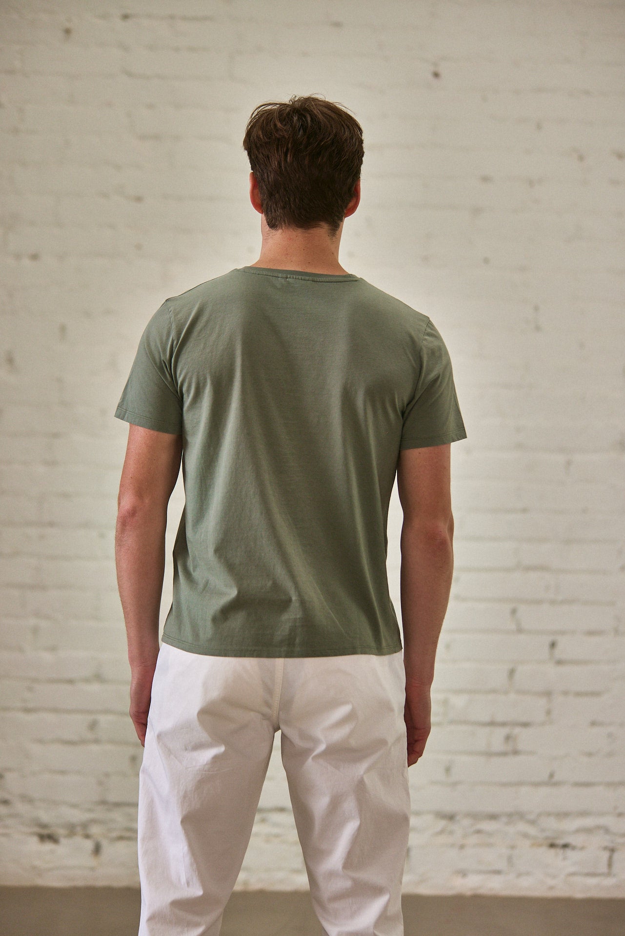 T-Shirt col rond Unisex Ivander Fury Life dusty olive | Freeman T. Porter