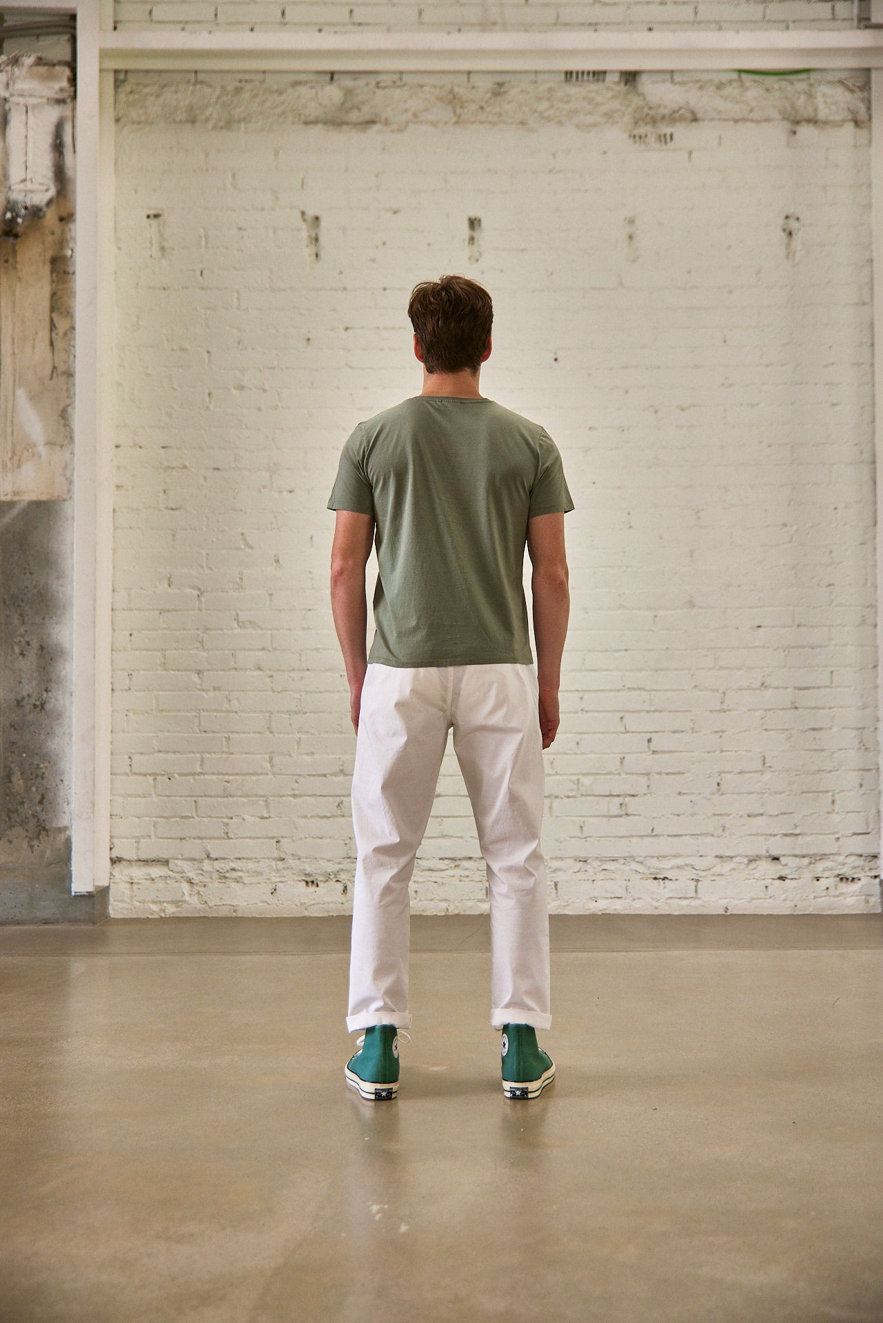 T-Shirt col rond Unisex Ivander Fury Life dusty olive | Freeman T. Porter